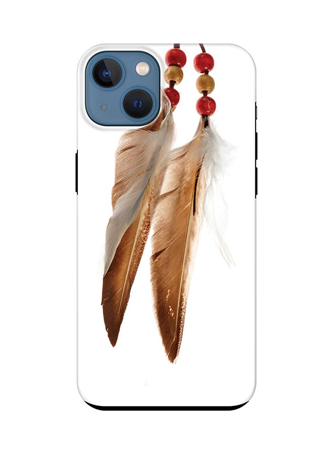 Stylizedd Tough Pro Series Case for Apple iPhone 14 Dual Layer hybrid PC & TPU Customized Mobile Cover Shield with inner TPU protection Matte Finish - Chief Longfeathers