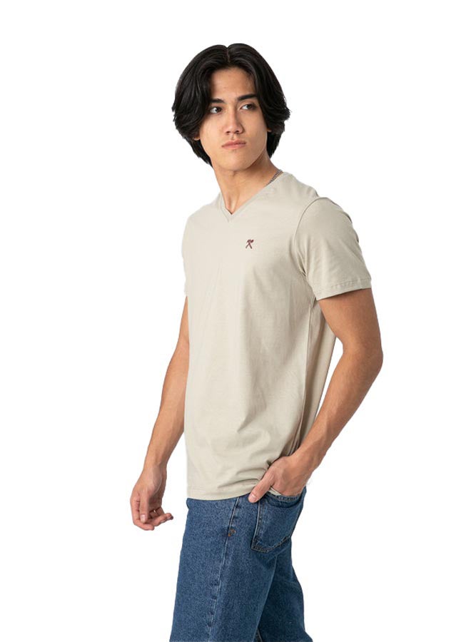 Marco Bergamo VNeck T-Shirt With Logo  - Image 3