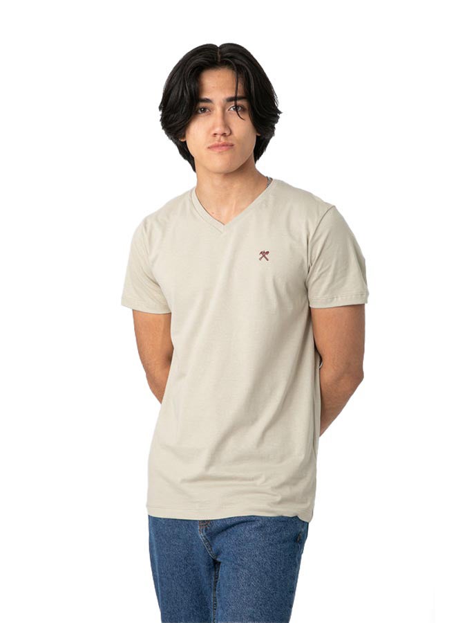 Marco Bergamo VNeck T-Shirt With Logo  - Image 2