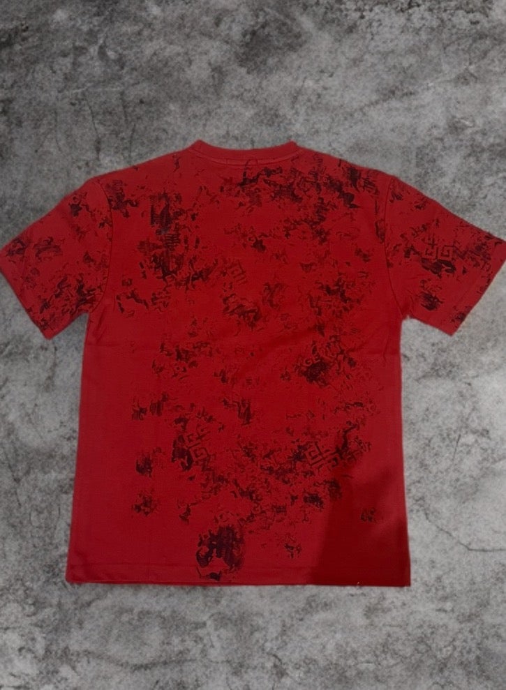 MR DARZI MRDARZI Premium Graphic Text Printed Men’s Red Cotton T-Shirt - Image 2