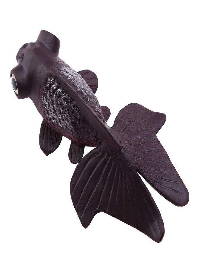Kodrily Fake Fish for Aquarium, Lifelike Fake Floating Fish, Artificial Floating Pretend Prank Fishes Ornament, Silicone Ornamental Goldfish for Fishes Tank Decoration (Brown Goldfish) - Image 2