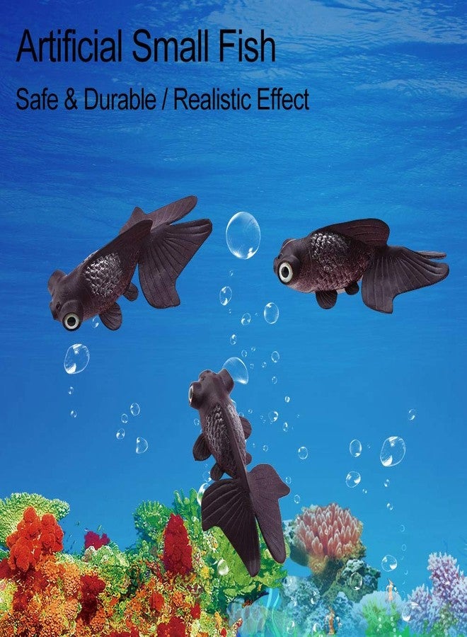 Kodrily Fake Fish for Aquarium, Lifelike Fake Floating Fish, Artificial Floating Pretend Prank Fishes Ornament, Silicone Ornamental Goldfish for Fishes Tank Decoration (Brown Goldfish) - Image 5