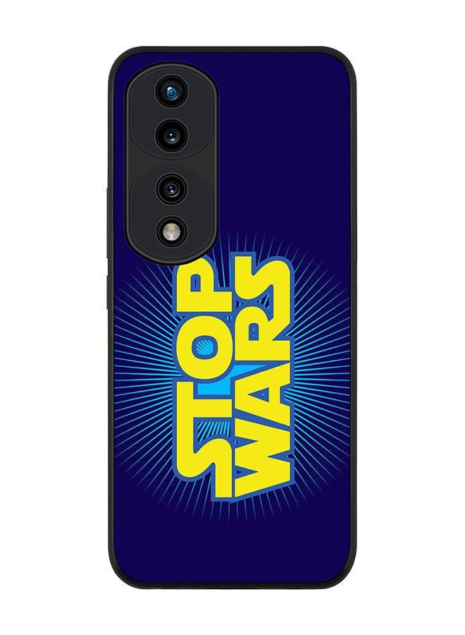 Stylizedd Rugged Black edge case for Honor 70 Pro Slim fit Soft Case Flexible Rubber Edges Anti Drop TPU Gel Thin Cover - Stop Wars - Image 1