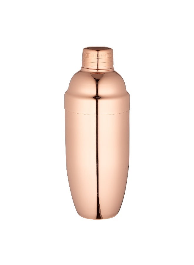 Restaurantware Bar Lux 24 Ounce Cocktail Shaker, 1 Heavy-Duty Cobbler Shaker - Leak-Resistant, For Homes, Bars, Parties, or Restaurants, Copper-Plated Stainless Steel Martini Shaker, - Image 2
