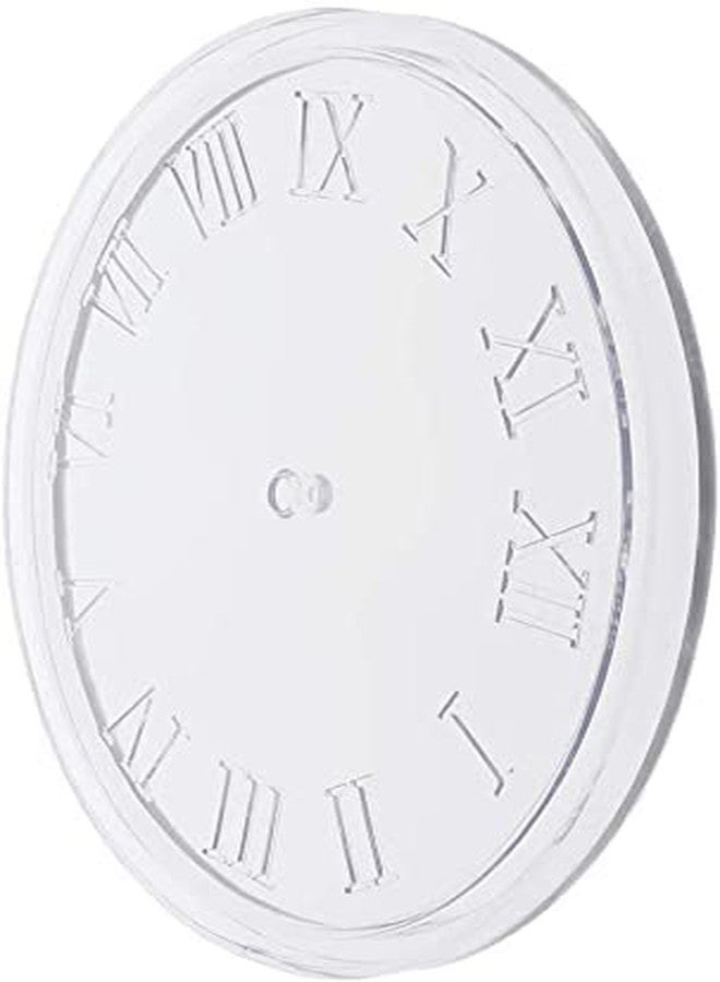 GET INSPIRED Clock Resin Mold Roman Numeral Arabic Numeral Clock Silicone Resin Mold for Epoxy DIY Jewelry Making Creative DIY Multipurpose Transparent Silicone Coaster Mold (8 Inch) - Image 5