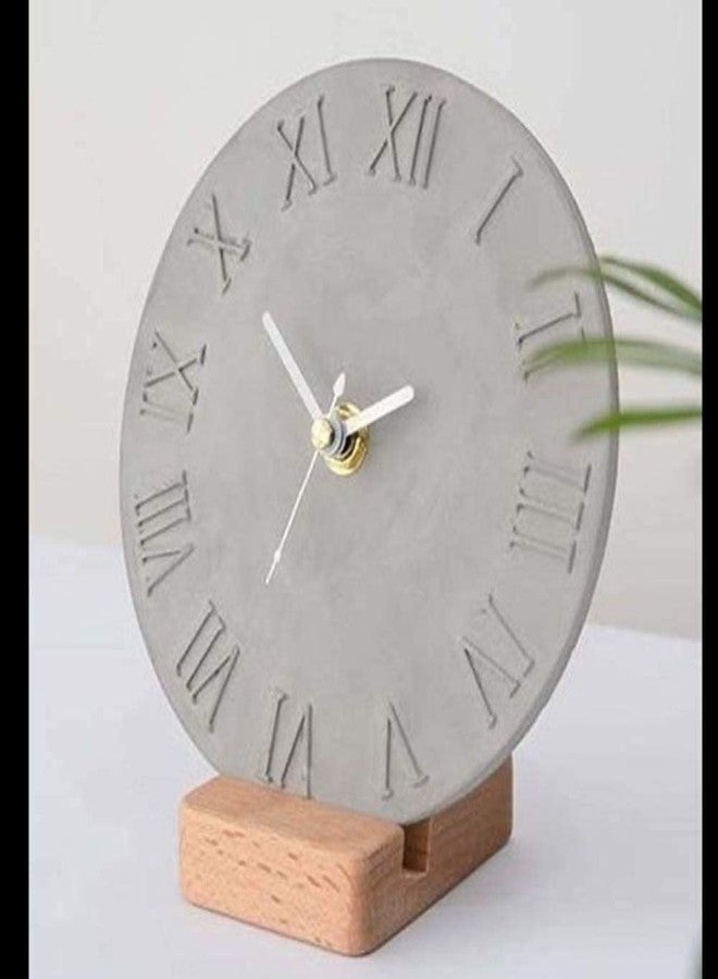 GET INSPIRED Clock Resin Mold Roman Numeral Arabic Numeral Clock Silicone Resin Mold for Epoxy DIY Jewelry Making Creative DIY Multipurpose Transparent Silicone Coaster Mold (8 Inch) - Image 4