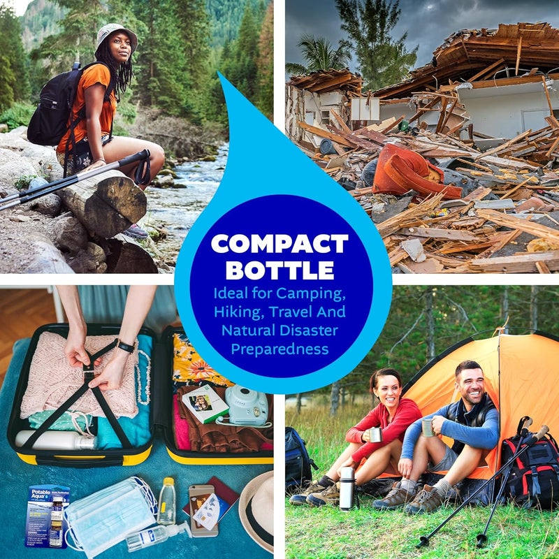 Potable Aqua Water Purification Tablets with PA Plus - Effective Water Treatment for Camping, Hiking, Emergencies, and Travel - Two 50ct Bottles - Image 5