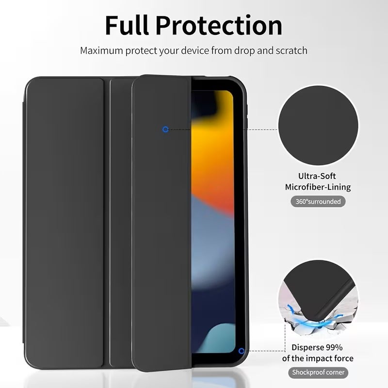 RYN for iPad Case Cover Model number  with Pencil Holder, Full Camera Protection Slim Case with Soft TPU Back Cover - Image 2