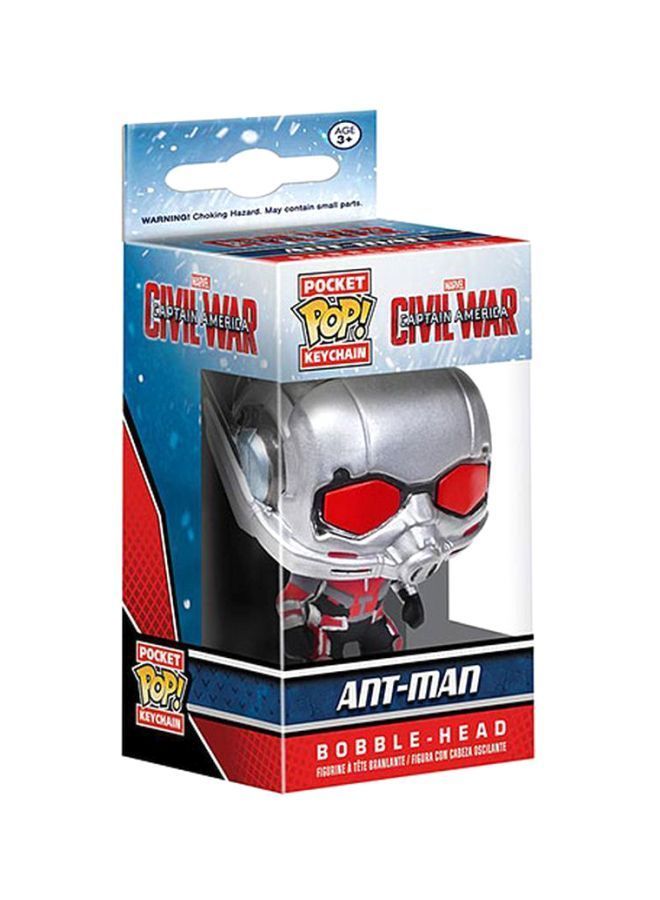 NIBEMINENT Pop! Marvel Ant-Man Figure Toy Keychain Silver/Red/Black - Image 3