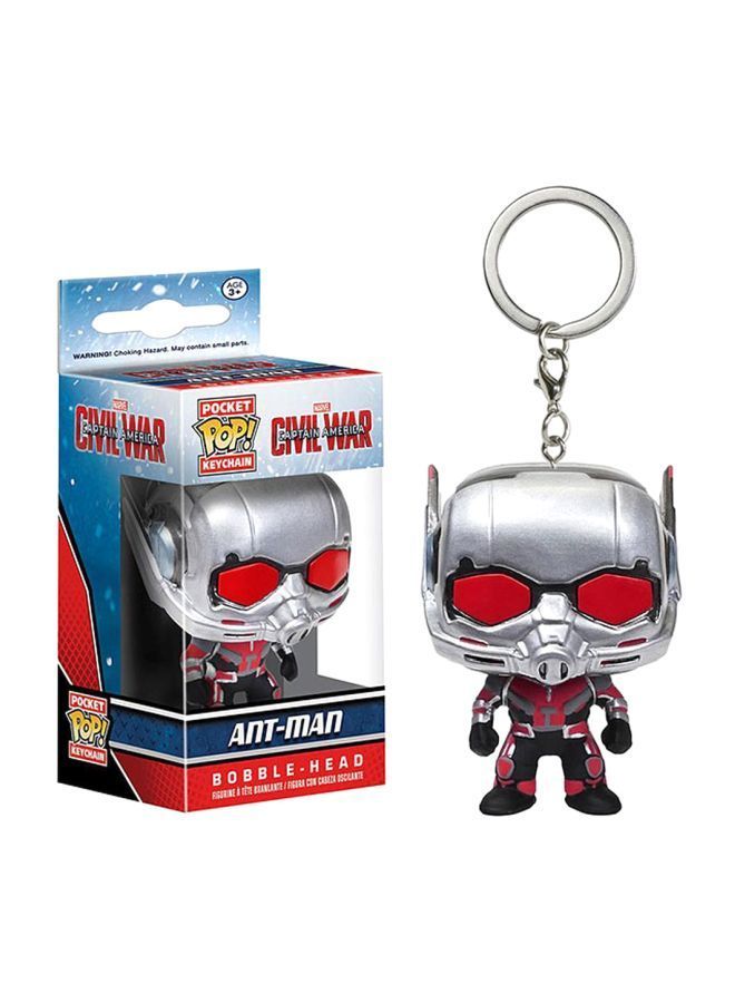 NIBEMINENT Pop! Marvel Ant-Man Figure Toy Keychain Silver/Red/Black - Image 2