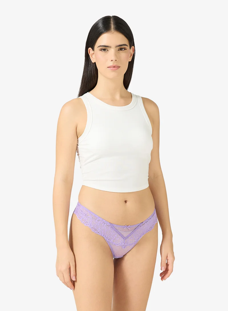 hunkemoller Lace High leg Posie Bikini Bottom