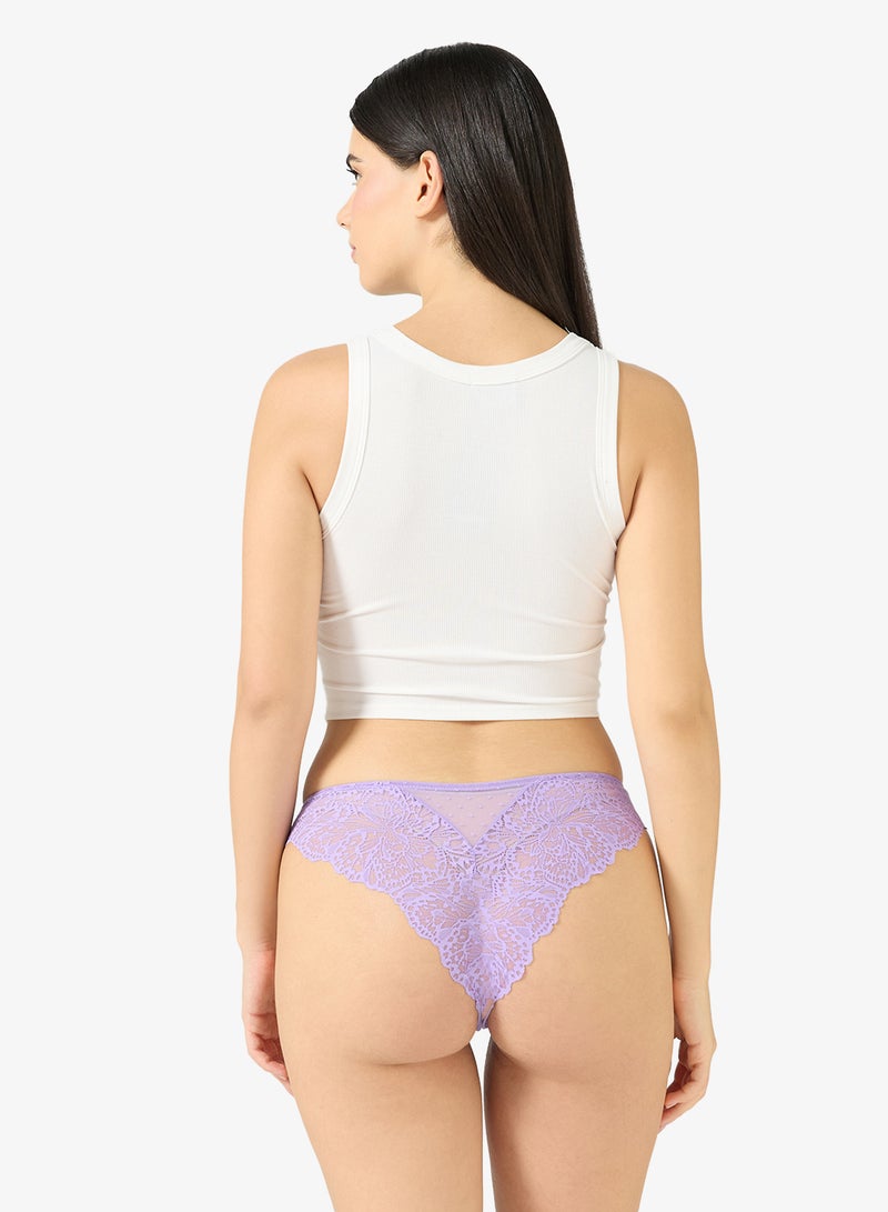 hunkemoller Lace High leg Posie Bikini Bottom - Image 4