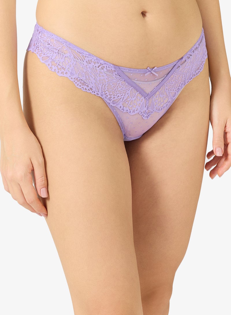 hunkemoller Lace High leg Posie Bikini Bottom - Image 2