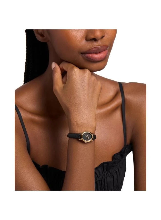 مايكل كورس MK7585 Analog Watch with Gold Plated Leather Strap