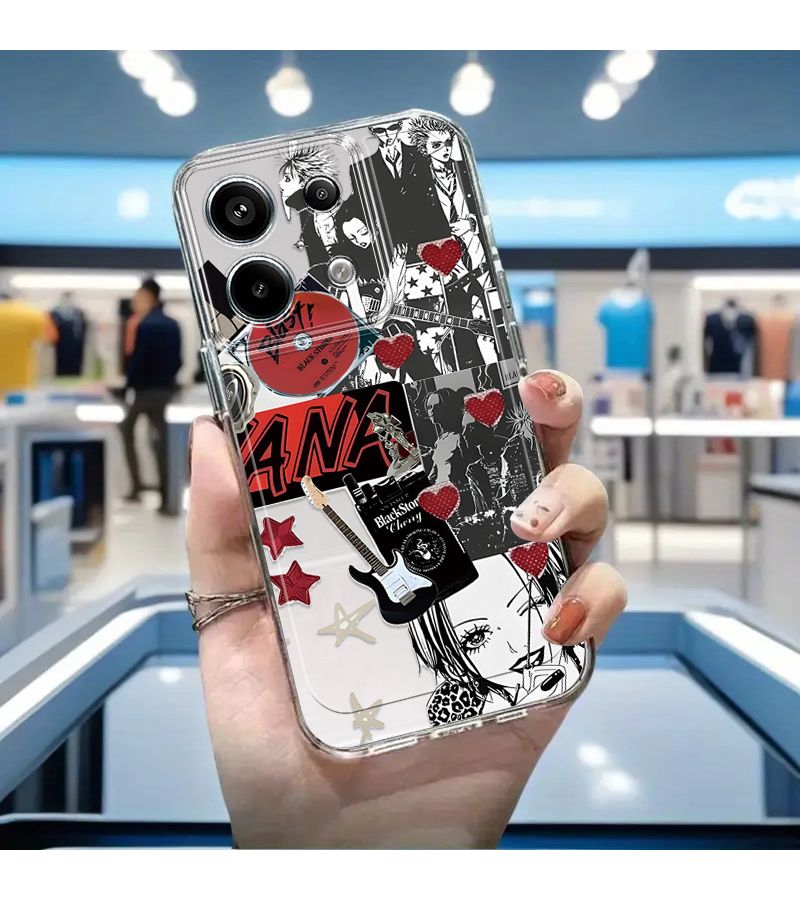 Designer Phone Case Mixed Color 1 For Poco C65 3D Anime Print Shockproof Cover - Image 2