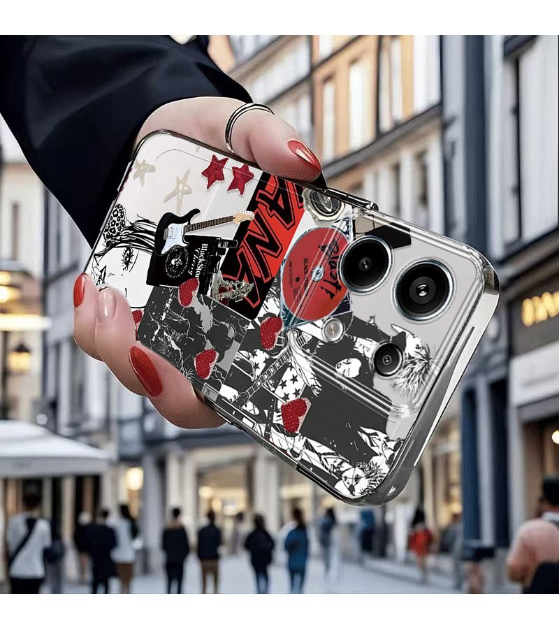 Designer Phone Case Mixed Color 1 For Poco C65 3D Anime Print Shockproof Cover - Image 5
