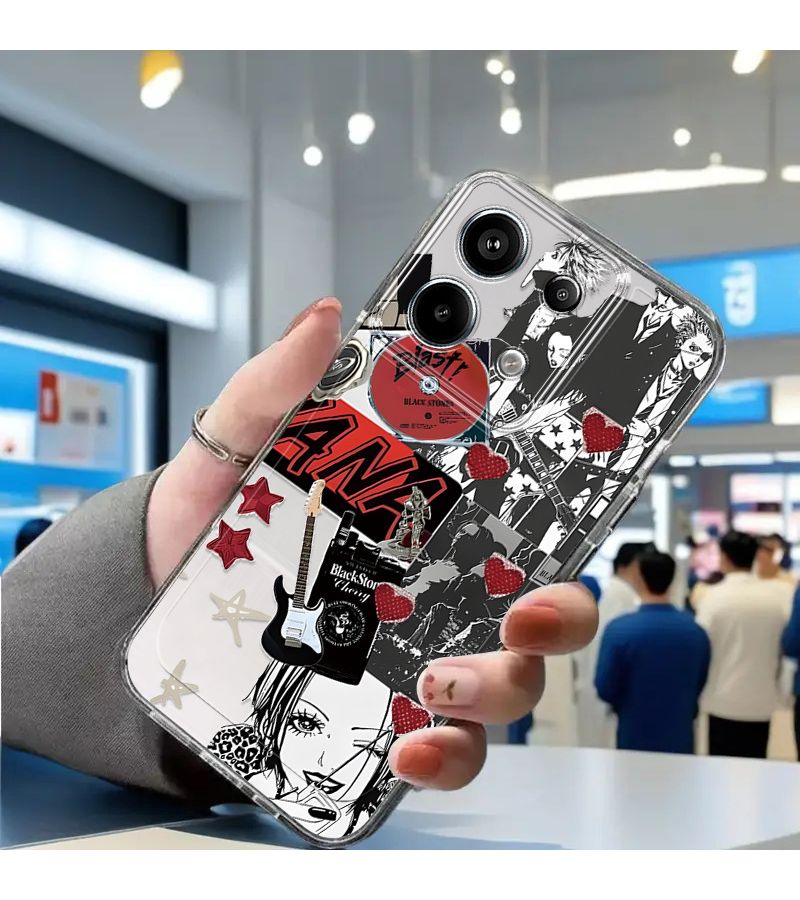 Designer Phone Case Mixed Color 1 For Poco C65 3D Anime Print Shockproof Cover - Image 4