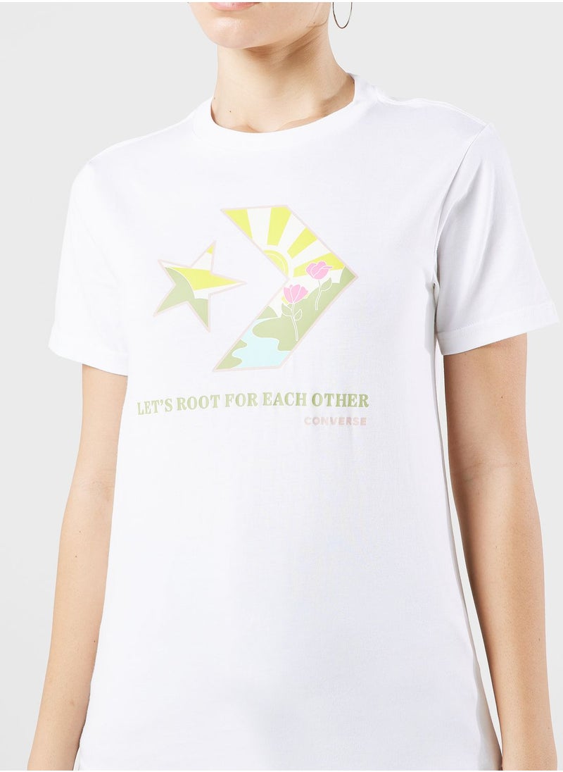 CONVERSE - Star Chevron Infill T-Shirt - Image 1