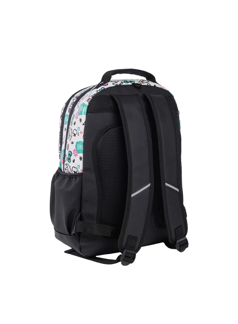 Sanrio  Sanrio Hello Kitty Premium Backpack 17.5" | Kids School Backpack | Travel, College & Everyday Bookbag | Water Resistant  | Girls School Bag for Women | Best Price UAE