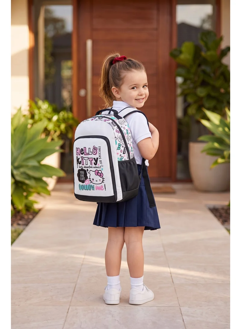 Sanrio  Sanrio Hello Kitty Premium Backpack 17.5" | Kids School Backpack | Travel, College & Everyday Bookbag | Water Resistant  | Girls School Bag for Women | Best Price UAE