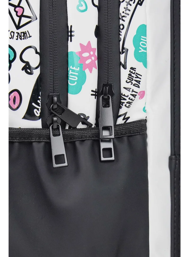 Sanrio  Sanrio Hello Kitty Premium Backpack 17.5" | Kids School Backpack | Travel, College & Everyday Bookbag | Water Resistant  | Girls School Bag for Women | Best Price UAE