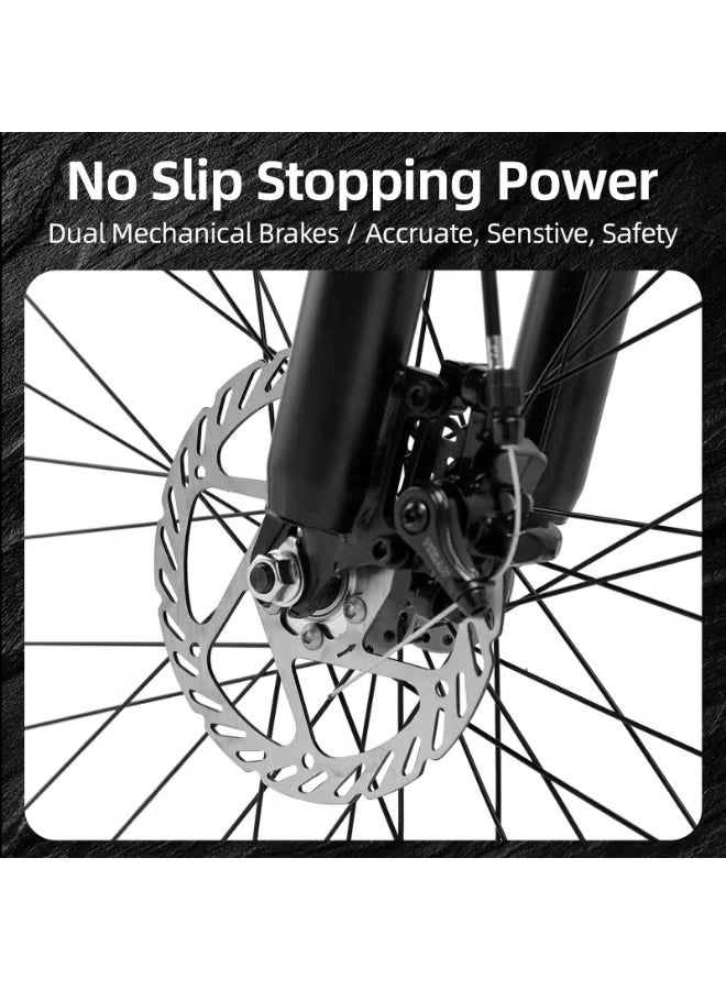 سبورتس دراجة جبلية مقاس 26 بوصة دراجة جبلية للبالغين من الرجال مع واقيات وحامل زجاجات دراجة لجميع التضاريس - Image 3