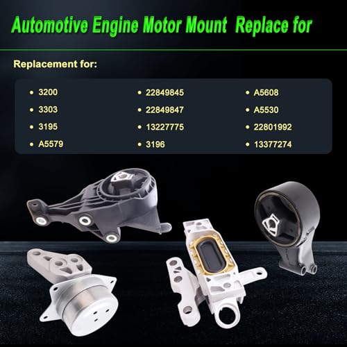 SHICHU Engine Motor Mount Compatible with Allure 10 3.6L FWD,Lacrosse 10-16 3.6L FWD,XTS 13-19 3.6L FWD,Impala 14-20 3.6L FWD,Replacement for 3200 22849845 A5608 3303 A5530 3195 A5579 3196 - Image 3