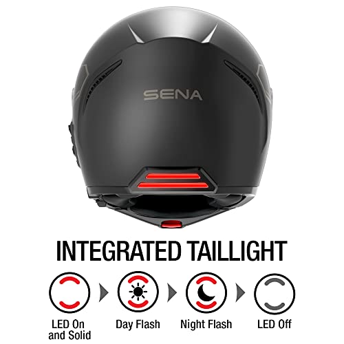 Sena Impulse DOT Flip Up Modular Bluetooth Helmet w/Sound by Harman Kardon Dual Visor Helmet with Integrated Mesh Intercom System / MP3 / Voice Dial (Matte Black, X-Large) - Image 5
