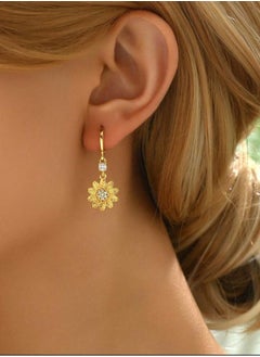 GOLDMAX Elegant 21k Gold Plated Earrings For Women  - Image 3