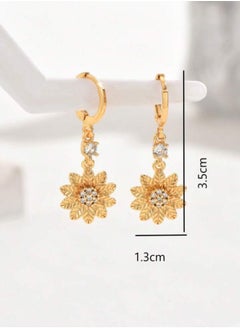 GOLDMAX Elegant 21k Gold Plated Earrings For Women  - Image 4