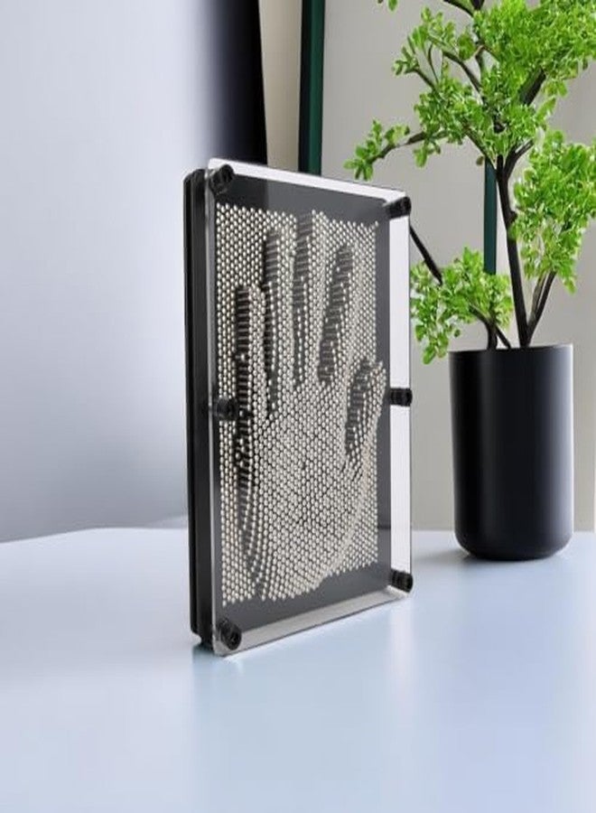 Garosa Hand Mold Metal Board 3D Pin Art Toy for Kids Adults, Creative Impression Sculpture Needle Sensory Fidget Gift for Autism Stress Relief, Office Desk Decoration Ornament(L Metal) - Image 3