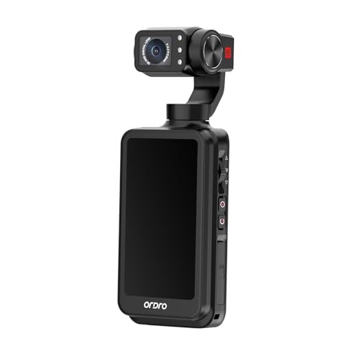 ORDRO M5 5K Gimbal Camera 3Axis Stabilization 35inch Rotating Touch Screen IR Night Vision Wide Angle Long Battery Life 4K 60FPS Handheld Camcorder for Vlogging - Image 3