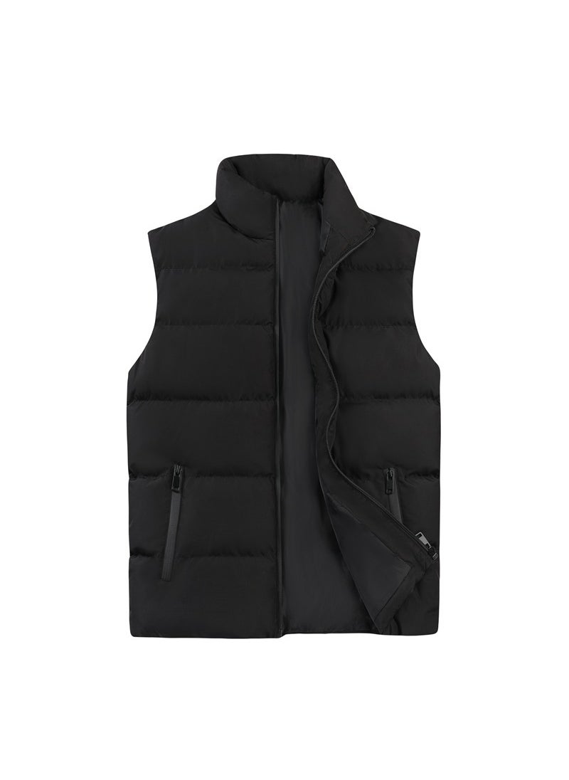 Generic - New Mens Winter Puffer Vest Casual Loose Plus Size Dark blue - Image 1