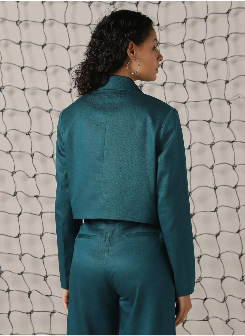 هوبرهولمي Women deep teal Blazer