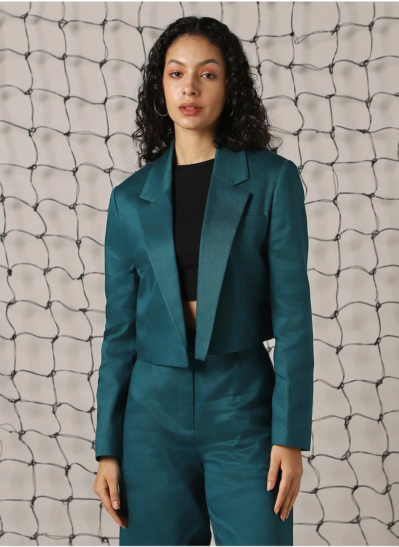 هوبرهولمي Women deep teal Blazer