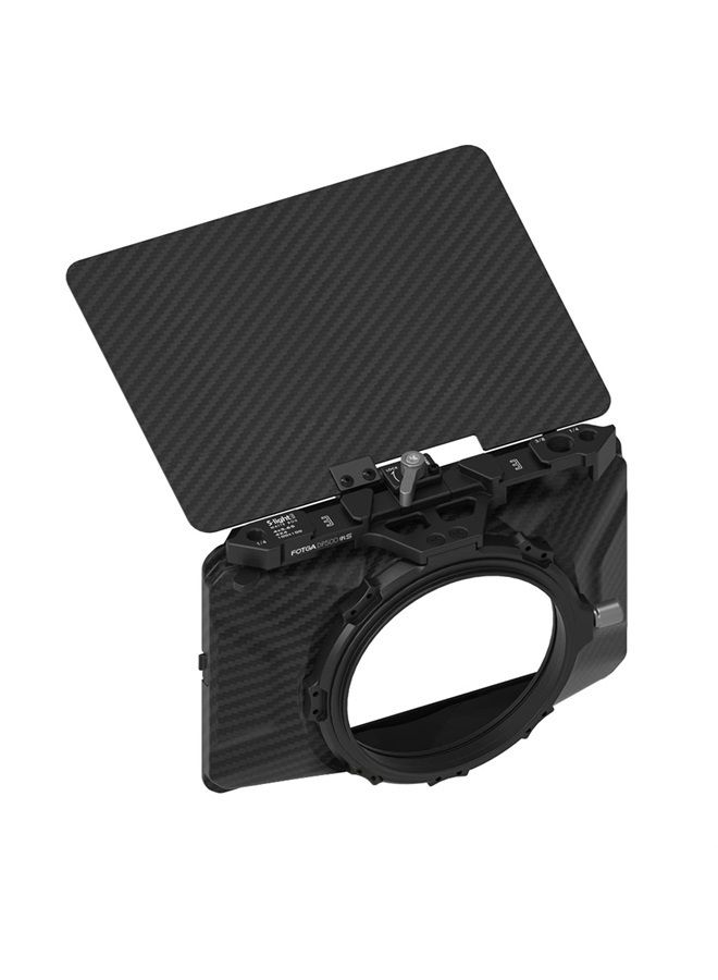 foto4easy Mini Matte Box,Lightweight Box with Top Flag for DSLR Mirrorless Cameras,Compatible 67mm/72mm/77mm/82mm Lenses,Supporting 4x4/4x5.65 Filters, Black - Image 3