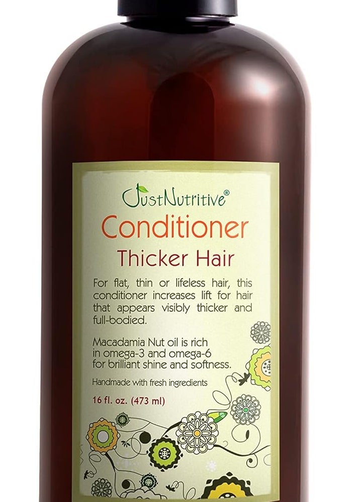 Just Nutritive Thicker Hair Conditioner - 16 fl oz | Enhances Volume and Body for Fuller, Healthier Hair - Image 1