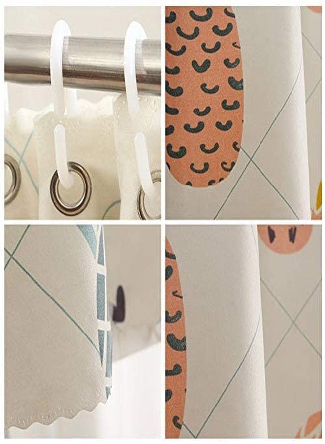 Teanea Cute Bottom Bunk Bed Curtains Sheer Privacy Cloth Underbed Curtains for Low Loft Bed Twin, 2 Panels, Pineapple - Image 2