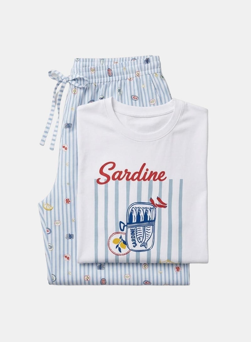 Carina "Sardine Club" Pyjama Set - Image 5