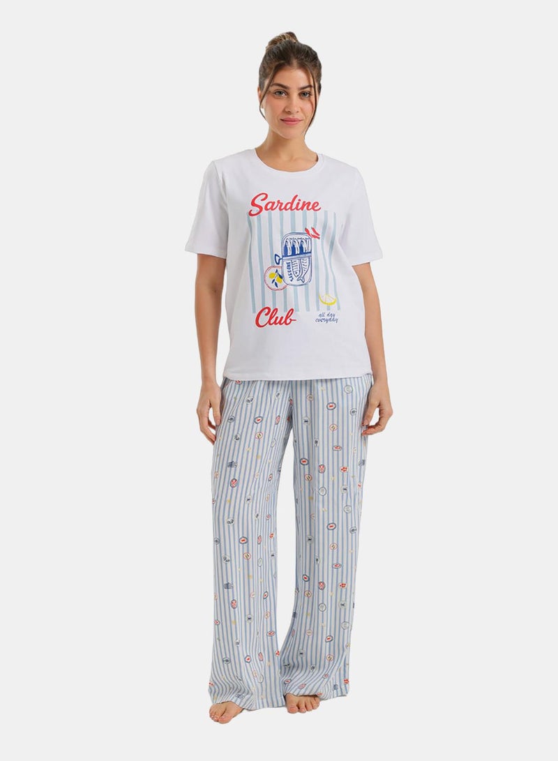 Carina "Sardine Club" Pyjama Set - Image 1