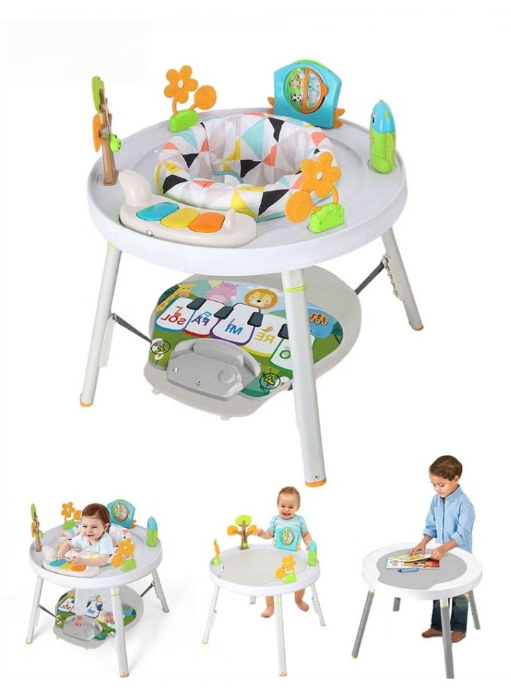 هوكور Baby Jumper, قابل للتعديل Baby Bouncer, طاولة النشاط متعددة الوظائف, المشي و Jumperoo, مركز اللعب التفاعلي للأطفال, مع أضواء الموسيقى والأصوات, لمدة 4 أشهر إلى 6 سنوات الرضع والأطفال الصغار - Image 1