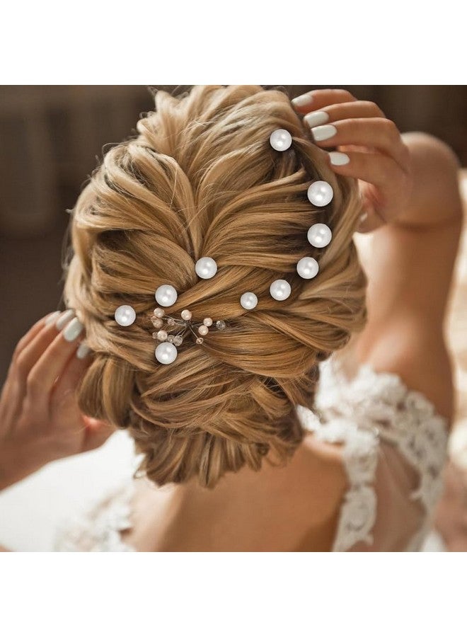 FAMEZA 18Pcs Premium Pearl Bobby Pins Bridal Wedding Hair Peals U Shaped Pearl Hair Pins Accessories for Brides Bridesmaids Women Girls(Gold) - Image 5