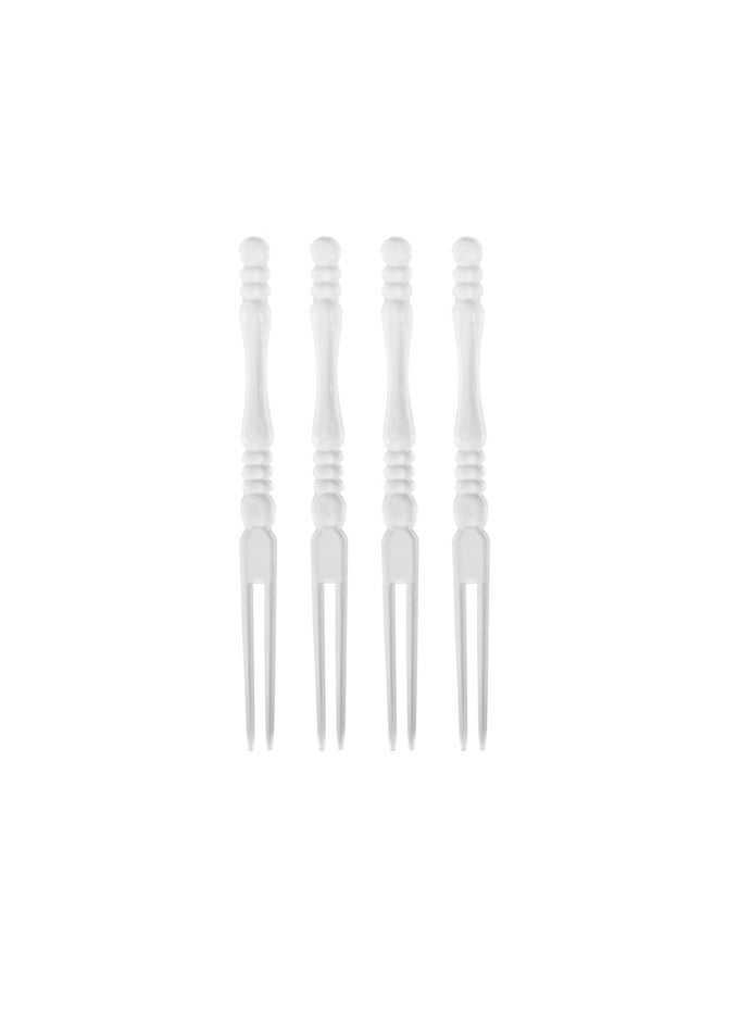 PARTY FUN Plastic Fruit Forks 50pcs, Elevate Your Snacking Experience with Style  - Image 1