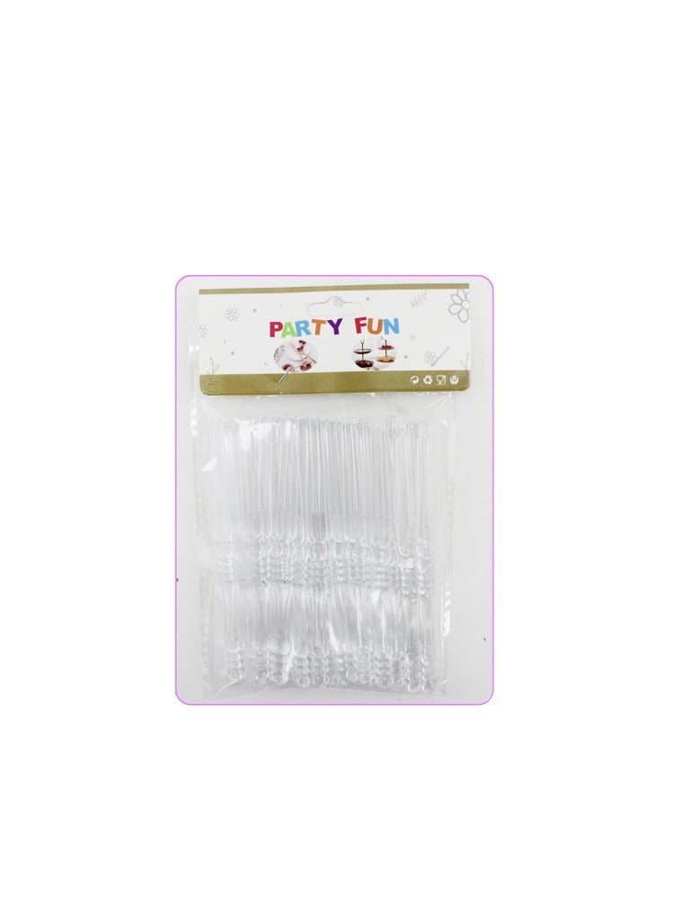 PARTY FUN Plastic Fruit Forks 50pcs, Elevate Your Snacking Experience with Style  - Image 3