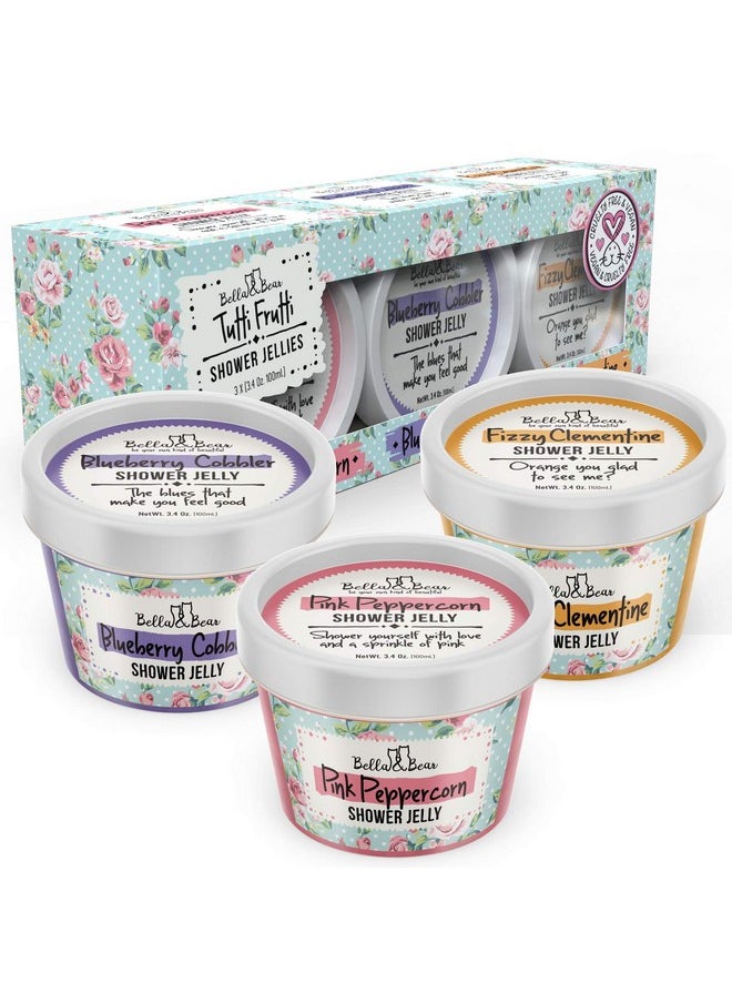 Bella and Bear Bella & Bear Tutti Frutti Shower Jellies Cute Gifts For Teenage Girls And Tweens Pack Of 3 X 3Oz  - Image 2