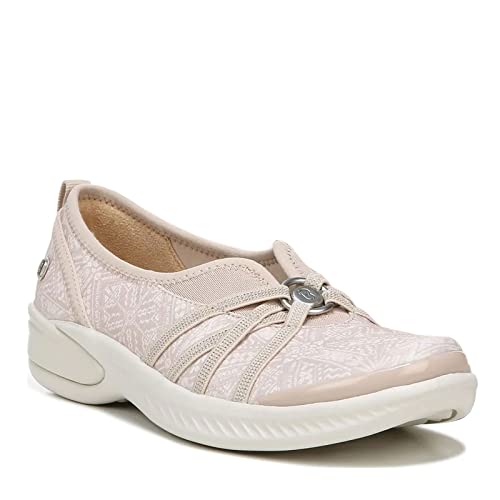 BZees Womens Niche Ballet Flat Beige Batik Fabric 7 US - Image 1