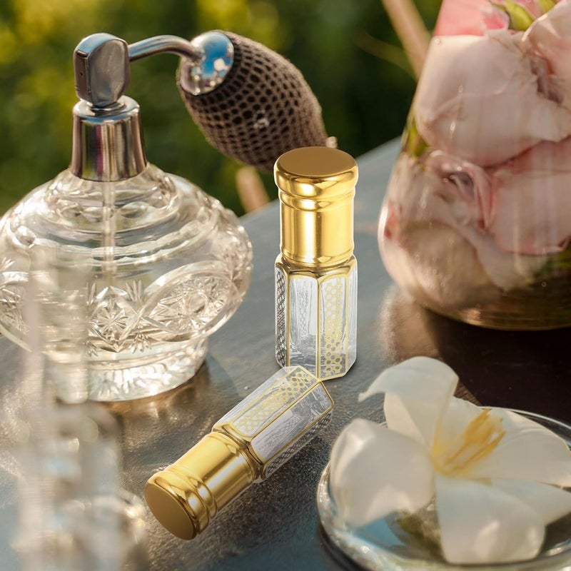 3pcs 3ml Small Glass Perfume Bottles for Women Essential Oil Roller Bottles Empty Refillable Containers Portable for Travel and Massage - Image 5