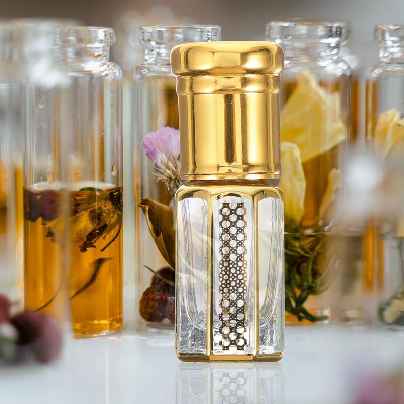 3pcs 3ml Small Glass Perfume Bottles for Women Essential Oil Roller Bottles Empty Refillable Containers Portable for Travel and Massage - Image 4