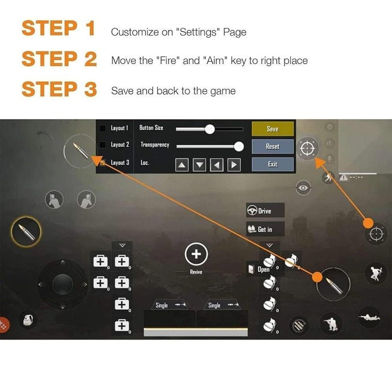 Fabbay Ak-66 Mobile Gaming Controller Gamepad Metal Alloy Triggers Fits Sensitive Shoot Supports For All Android And Ios Phones & Pubg, Fortnite, Knives Out, Cod, Free Fire, Krafton Etc. [video game] [video game] - Image 4