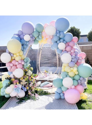 122Pcs بالون باستيل Garland Arch Kit,Macaron Balloons Garland Kit with Party Balloon بالون لاتكس for Boys Girls Birthday Party Decoring, Wedding,Baby Shower Decoring, Anniversary (باللغة الإنجليزية) - view 3